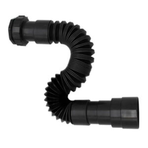 SIFÃO SANFONADO C_ ANEL ABS BLACK UNIVERSAL