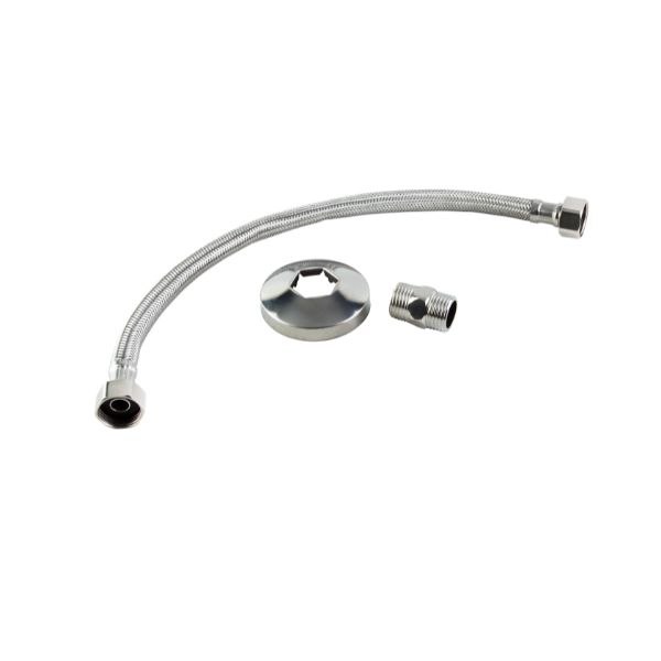 ENGATE FLEXÍVEL INOX TRANÇADO 40 cm MF 1_2_ LIGHT