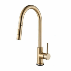 TORNEIRA MONOCOMANDO COM SENSOR DOURADO