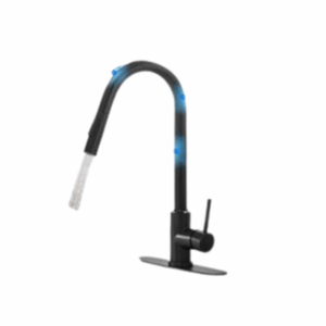 TORNEIRA DE COZINHA COM SENSOR DE TOQUE INDUTIVO PRETA